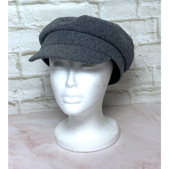 Women's Hat Gray News Boy Fiddler Sailor‎ Gray Cap - Picture 2 of 14